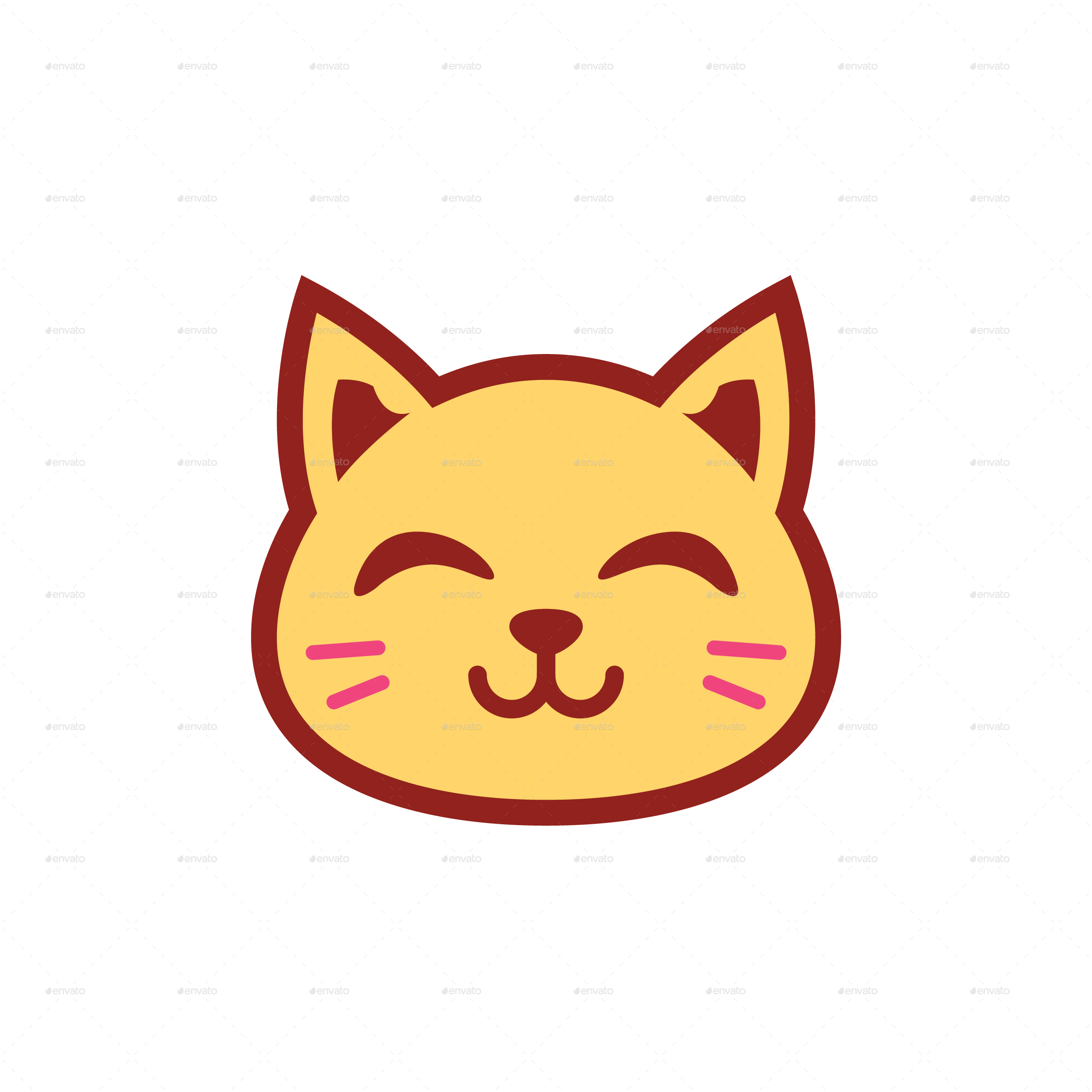 Cute Kitty Emoticon, Icons GraphicRiver